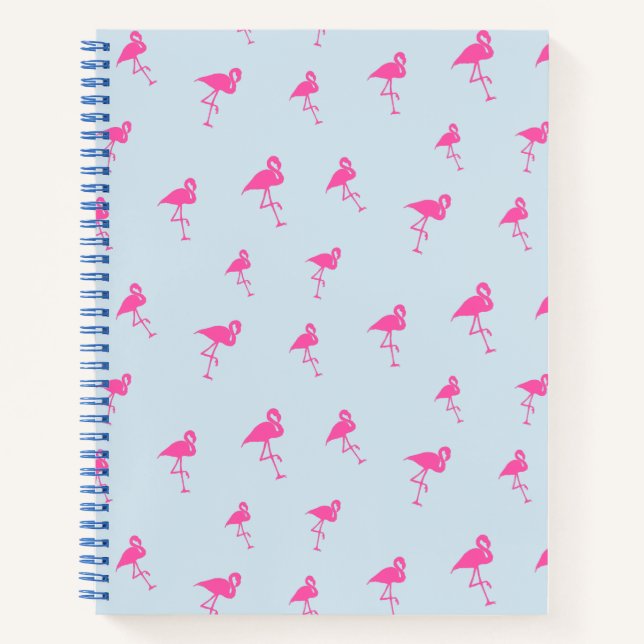 Carnet Flamant rose rose Summer Beach Imprimer Motif (Devant)
