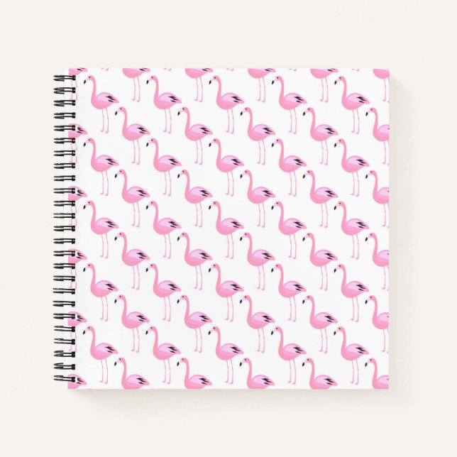Carnet Flamants roses roses (Devant)