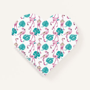 Carnet Flamants roses roses