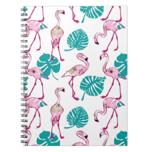 Carnet Flamants roses roses