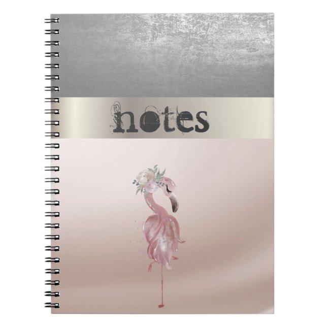 Carnet Flamants roses roses Adorabe (Devant)