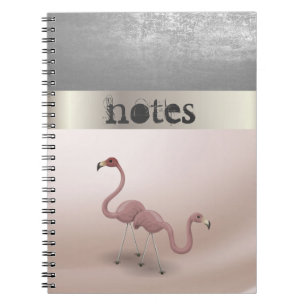 Carnet Flamants roses Roses Adorabe En Amour - Personnali