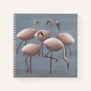 Carnet Flamants roses roses du Serengeti   Safari Wildlif