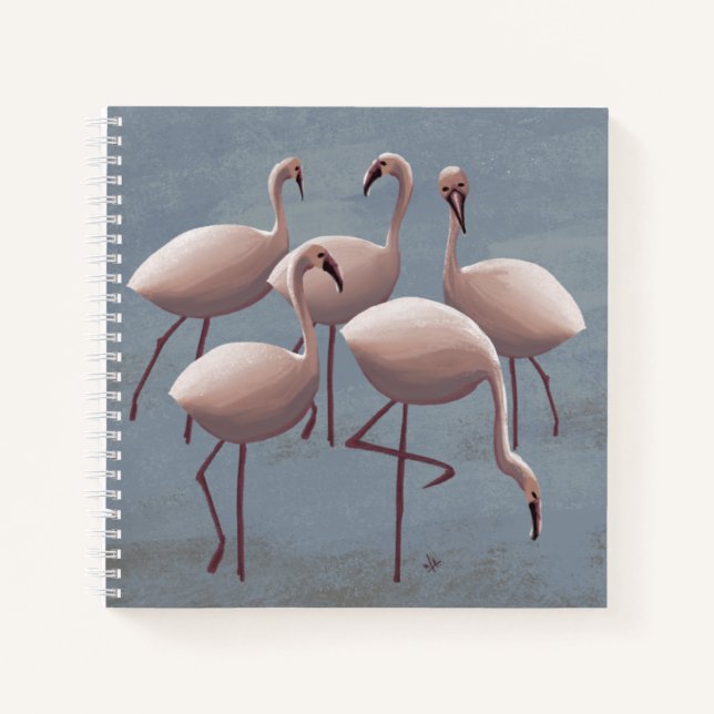 Carnet Flamants roses roses du Serengeti | Safari Wildlif (Devant)