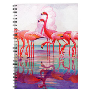 Carnet Flamants roses roses par Francis Lee Jacques