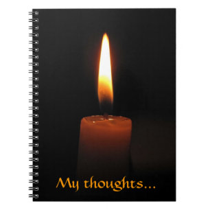 Carnet flamme de bougie