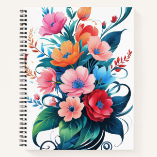 Carnet Fleur avec inspiration - Floral