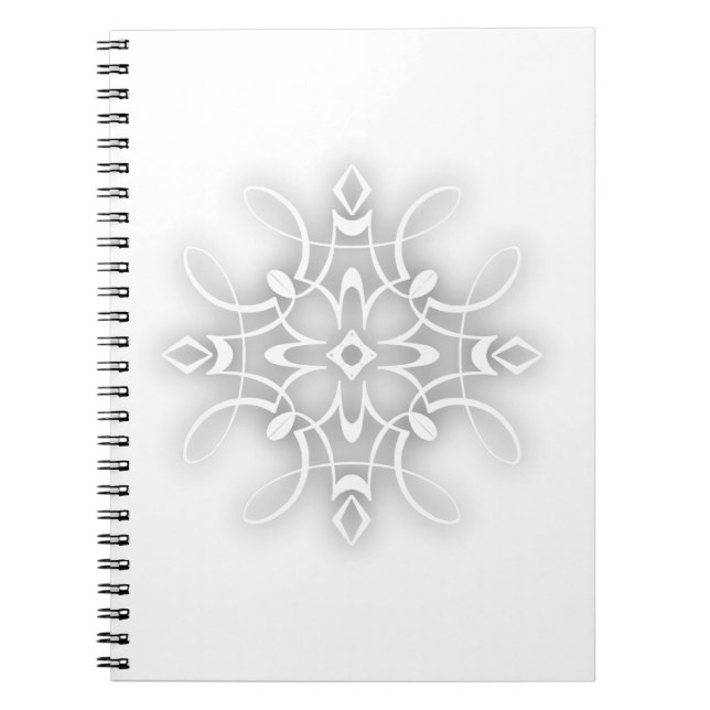 Carnet Fleur blanche décorative (Devant)