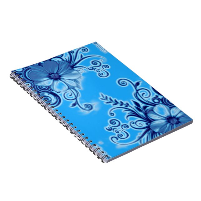 Carnet Fleur Bleue (Côté Droit)