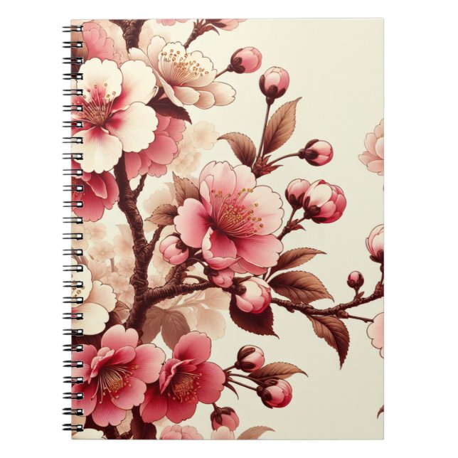 Carnet Fleur de cerise (Devant)