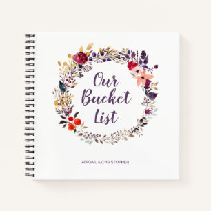 Carnet Fleur de couronne Notre liste de Bucksaké Keepsaké