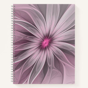 Carnet Fleur de fantaisie Art fractal floral abstrait de 
