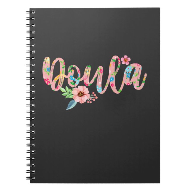Carnet Fleur de la mère florale Doula, bébé mou (Devant)