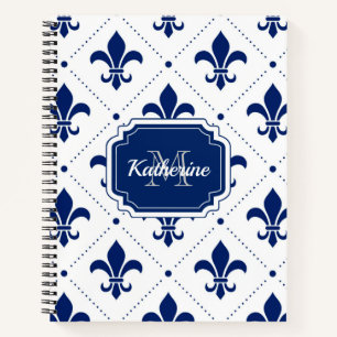 Carnet Fleur de lis Motif