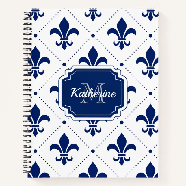 Carnet Fleur de lis Motif (Devant)