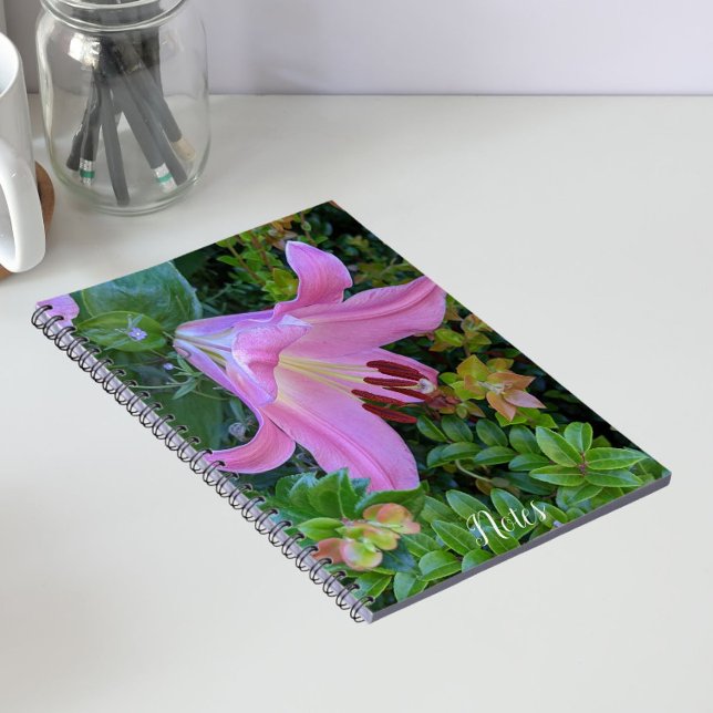 Carnet Fleur de lys rose (In Situ)
