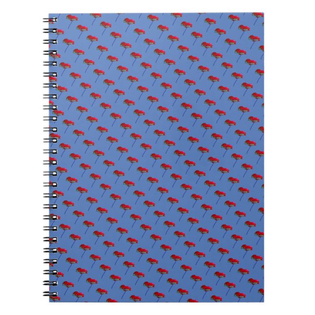 Carnet Fleur de pavot moderne moderne imprimé floral (Devant)