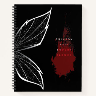 Carnet Fleur de pluie Crimson (eng)