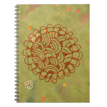 Fleur de soleil verte rouille moderne