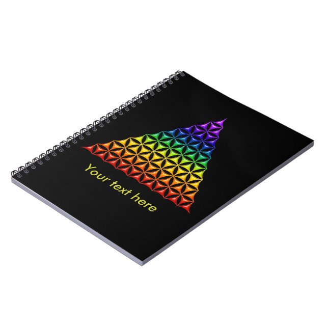 Carnet Fleur de vie / Blume des Lebens - chakra pyramidal (Côté gauche)