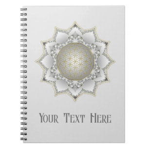Carnet Fleur de Vie - Mandala Fleurs 1