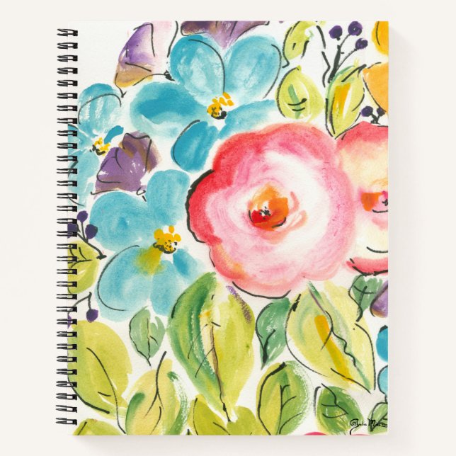 Carnet Fleur délice II (Devant)
