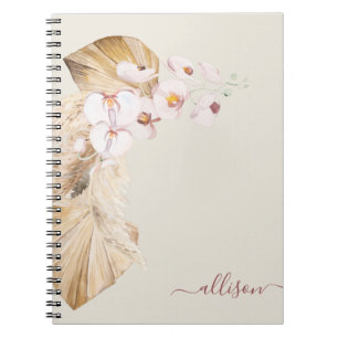 Carnet Fleur d'herbe Boho Pampas