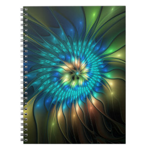 Carnet Fleur d'Imaginaire lumineux, Fractale Abstraite co