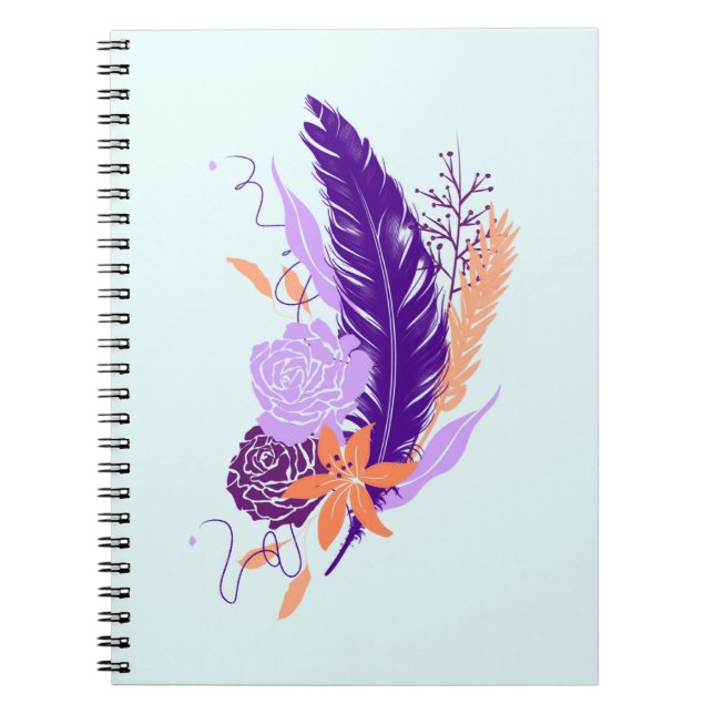 Carnet Fleur d'indigo (Devant)