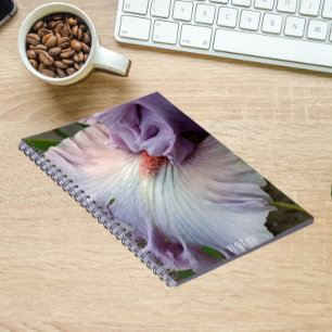Carnet Fleur d'Iris Pale Violet
