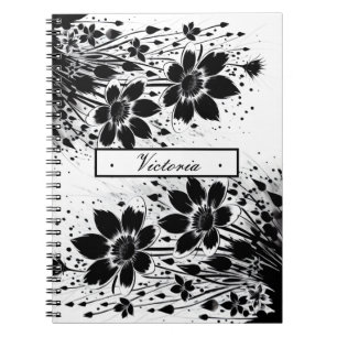 Carnet Fleur éclatée d'encre