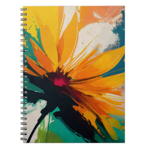 Carnet Fleur énigmatique – Une danse de couleur et de mou