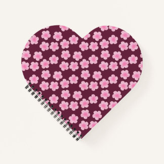 Carnet Fleur Frangipani rose Motif sans couture