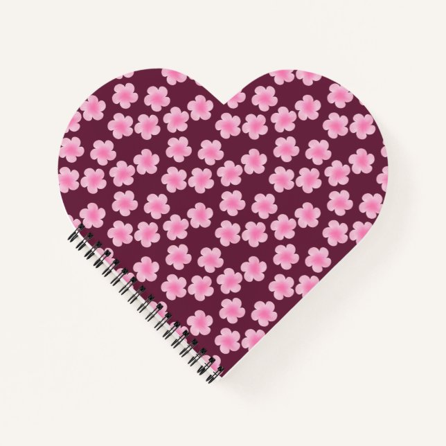Carnet Fleur Frangipani rose Motif sans couture (Devant)