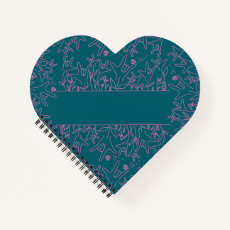 Carnet Fleur ILY - Nom personnalisé ASL Design