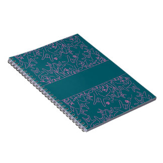 Carnet Fleur ILY - Nom personnalisé ASL Design