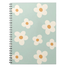 Fleur marguerite vert Motif Pastel Couleurs