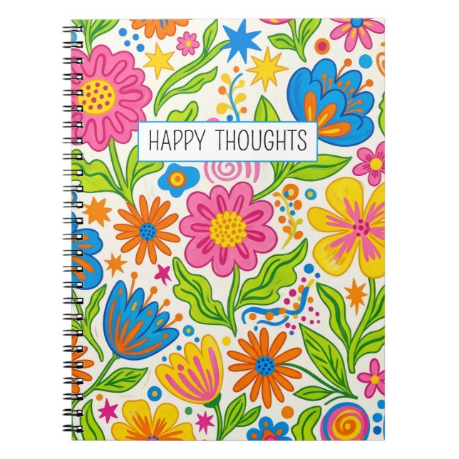 Carnet Fleur Retro Bloom (Devant)