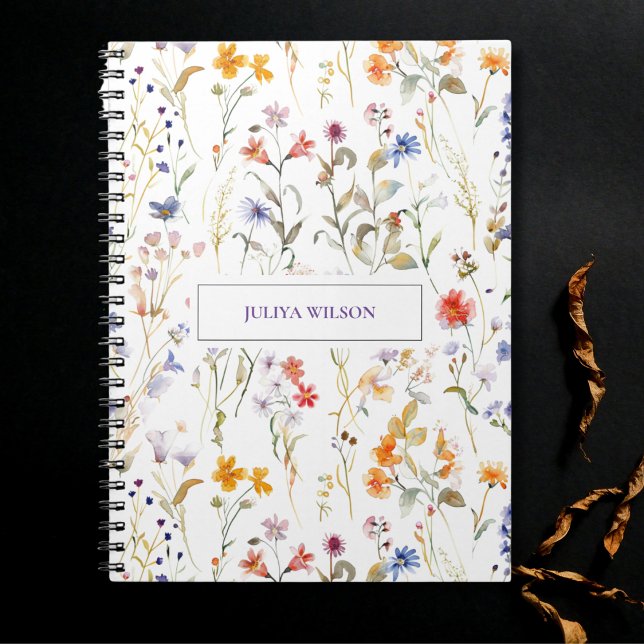 Carnet Fleur sauvage colorée (Créateur téléchargé)