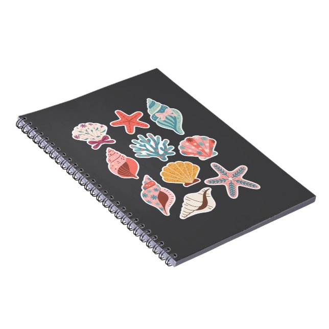 Carnet Fleur sauvage Coquillage Clam Vibes estivales Flor (Côté Droit)