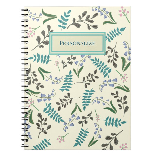 Carnet Fleur sauvage de la spirale (Devant)