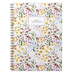 Carnet Fleur sauvage fleurie florale moderne