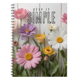 Carnet "Fleur Simple"