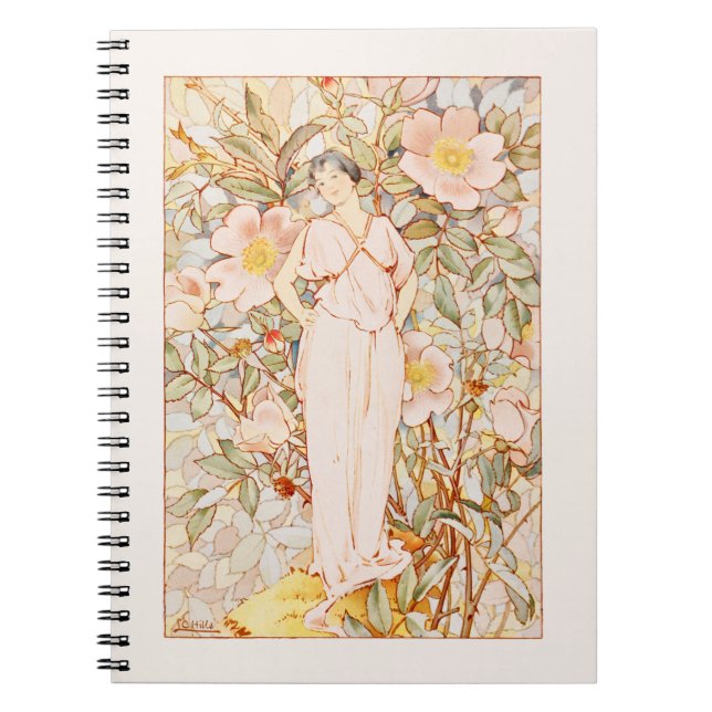 Carnet Fleur Vintage nouveau historique (Devant)