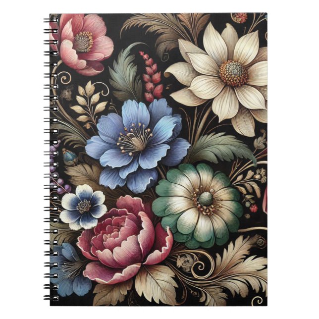 Carnet Fleuris Vintage (Devant)