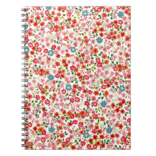 Carnet Fleurs à petite échelle, style calico sans couture