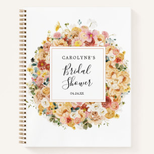 Carnet Fleurs aquarelles chic 