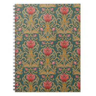 Carnet Fleurs Art Nouveau