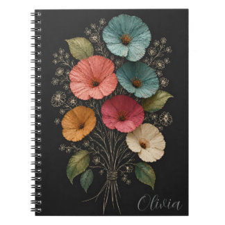 Carnet fleurs artisanales