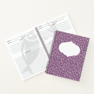 Carnet Fleurs asiatiques de jardin printanier pour la fêt